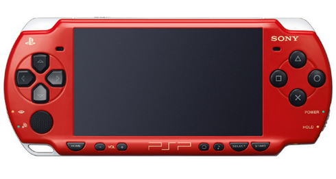 Sony PSP Konsole Slim & Lite (Modell 2004) Spiderman Edition - Rot