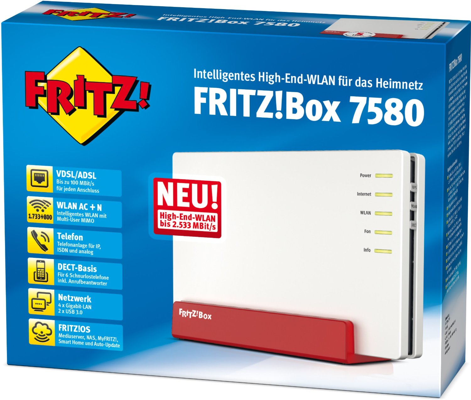 AVM FRITZ!Box 7580 WLAN-Router