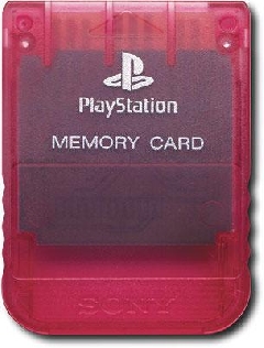 Sony Playstation 1 Memorycard 1MB - Rot