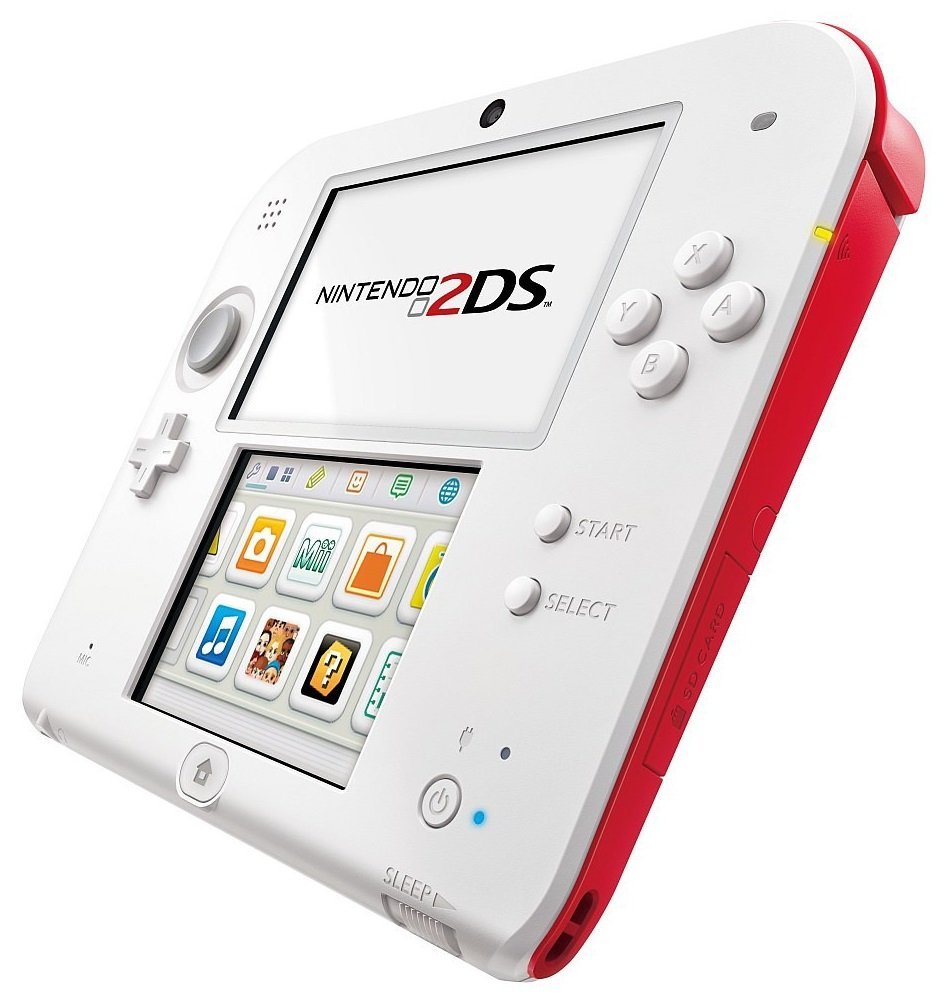Nintendo 2DS Konsole - Rot/Weiß