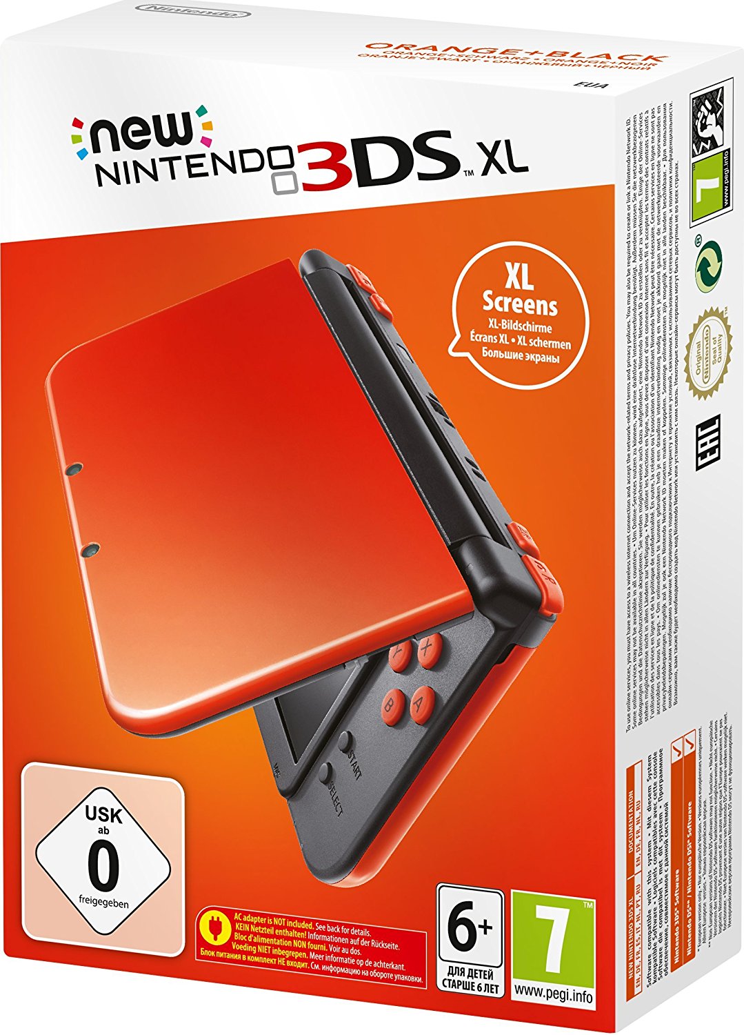 New Nintendo 3DS XL Konsole - Orange/Schwarz