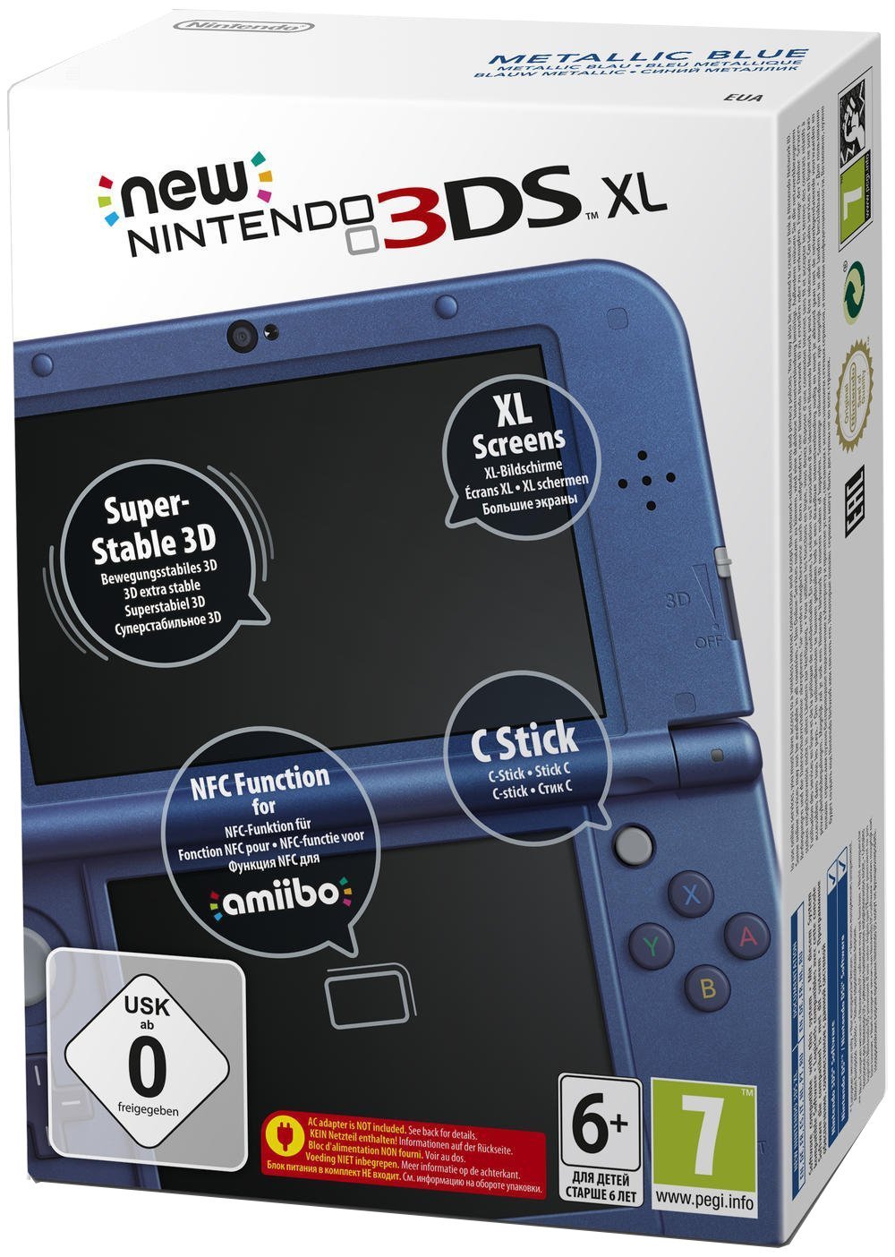 New Nintendo 3DS XL Konsole - Metallic/Blau