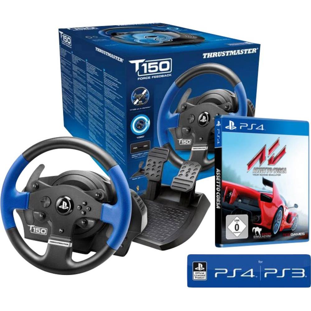 Thrustmaster Lenkrad TM T150 RS inkl. Pedale und Spiel Assetto Corsa - [PS4]