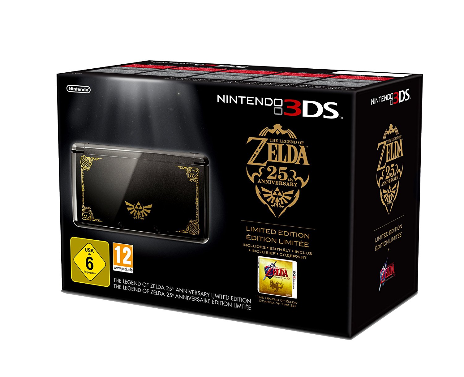 Nintendo 3DS Konsole inkl. The Legend of Zelda: Ocarina of Time 3D - Schwarz