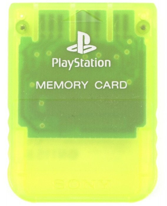 Sony Playstation 1 Memorycard 1MB - Gelb