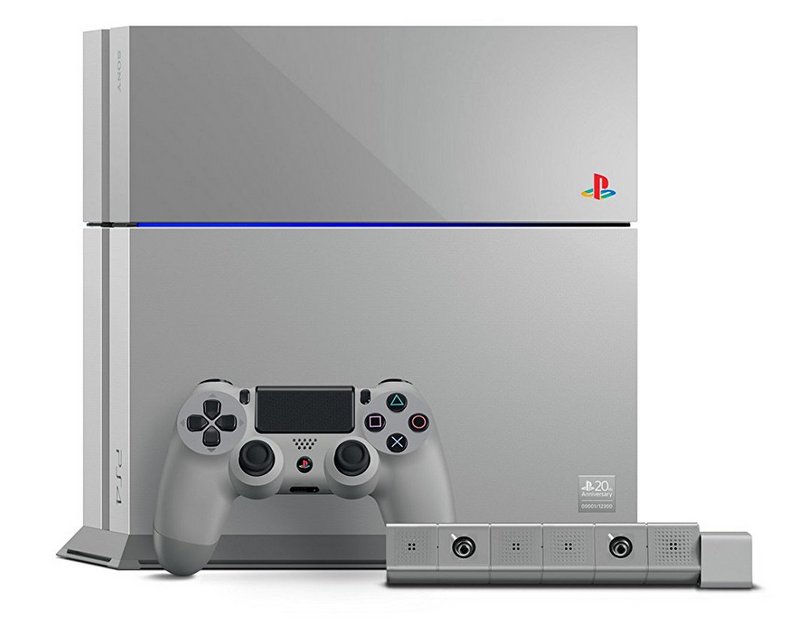 Sony PS4 Konsole 500GB inkl. Wireless Controller + Kamera - [Limited 20th Anniversary Edition]