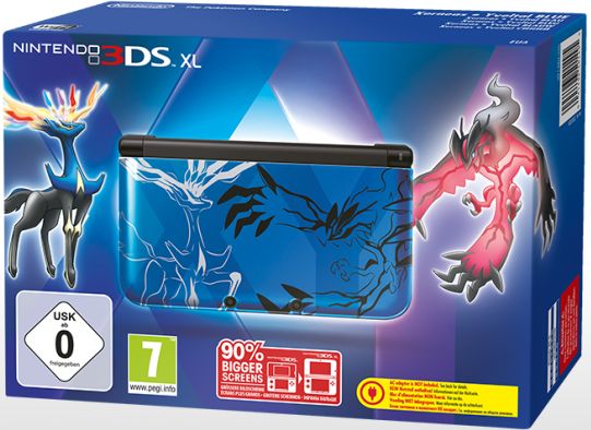 Nintendo 3DS XL Konsole - Pokemon Xerneas-Yveltal Blue