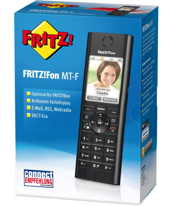 AVM FRITZ!Fon MT-F DECT-Komforttelefon - Schwarz