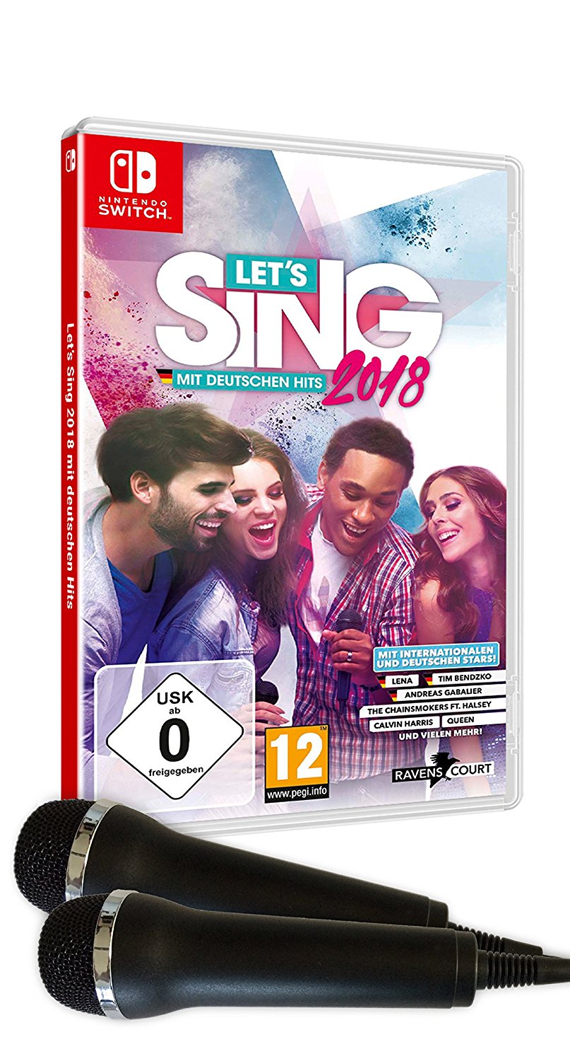 Let's Sing 2018 mit Deutschen Hits + 2 Mics - [Nintendo Switch]