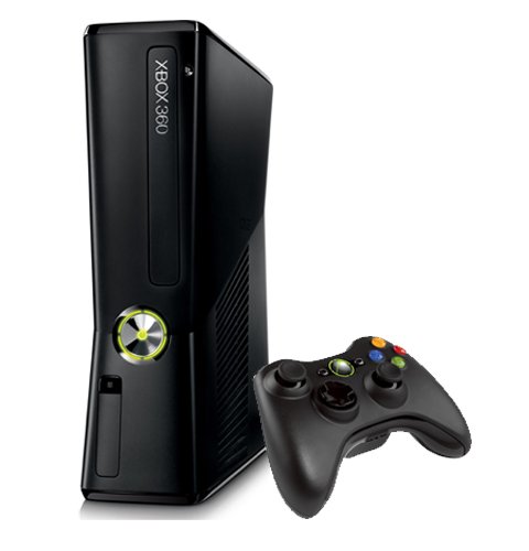 Microsoft Xbox 360 Konsole Slim - 4GB - inkl. Wireless Controller - Schwarz-Matt
