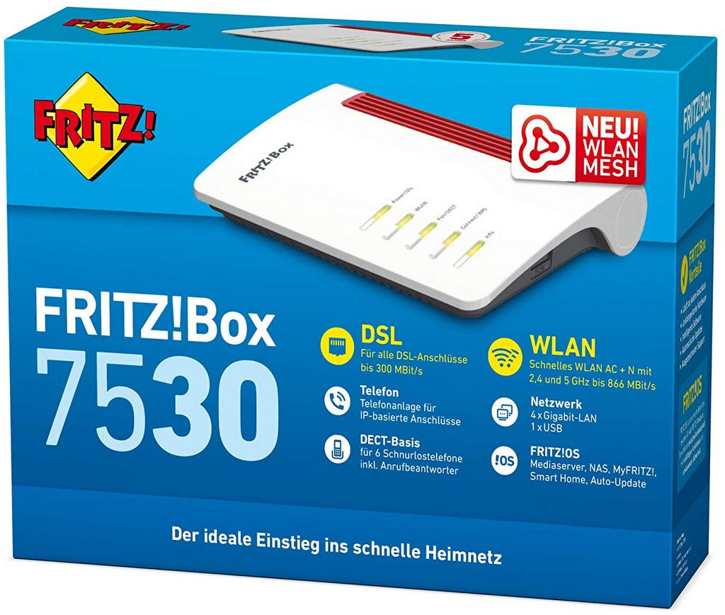 AVM FRITZ!Box 7530 High-End WLAN AC+N Router