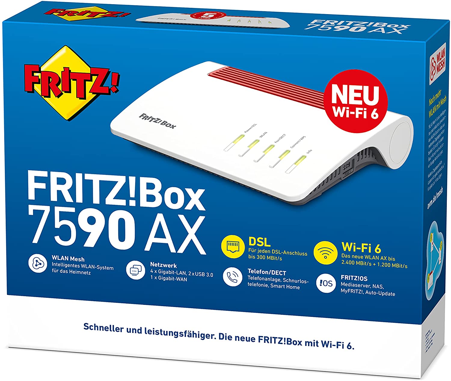 AVM FRITZ!Box 7590 AX Wi-Fi 6 WLAN-Router