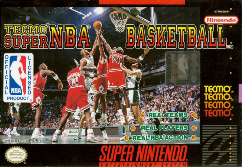 Tecmo Super NBA Basketball - [SNES]
