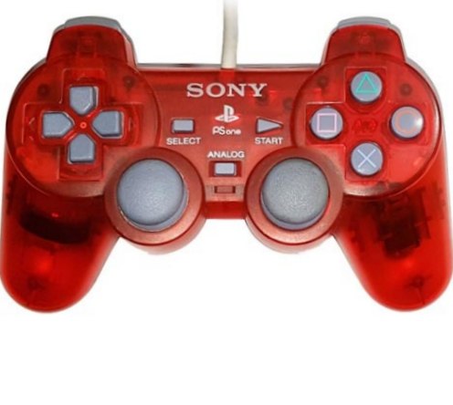 Sony PlayStation DualShock Controller - Clear-Red