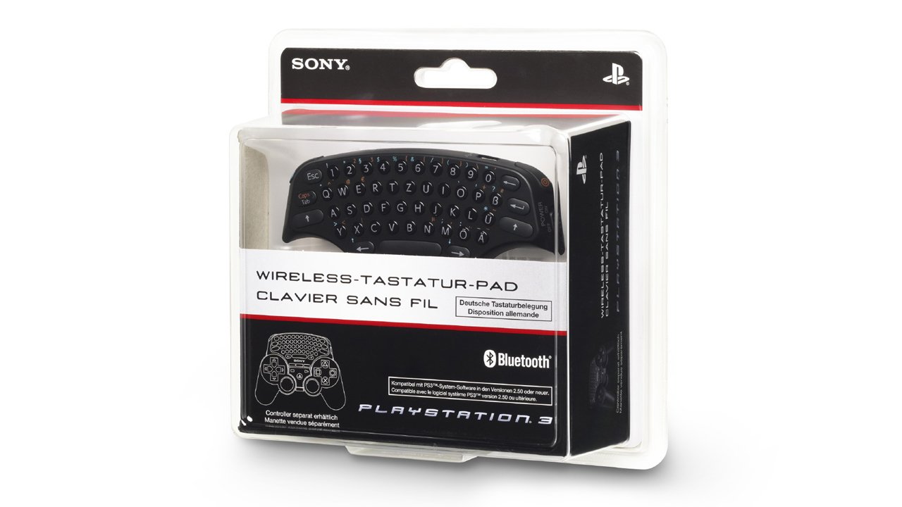 Sony PS3 Wireless Tastatur für Wireless Controller - Schwarz