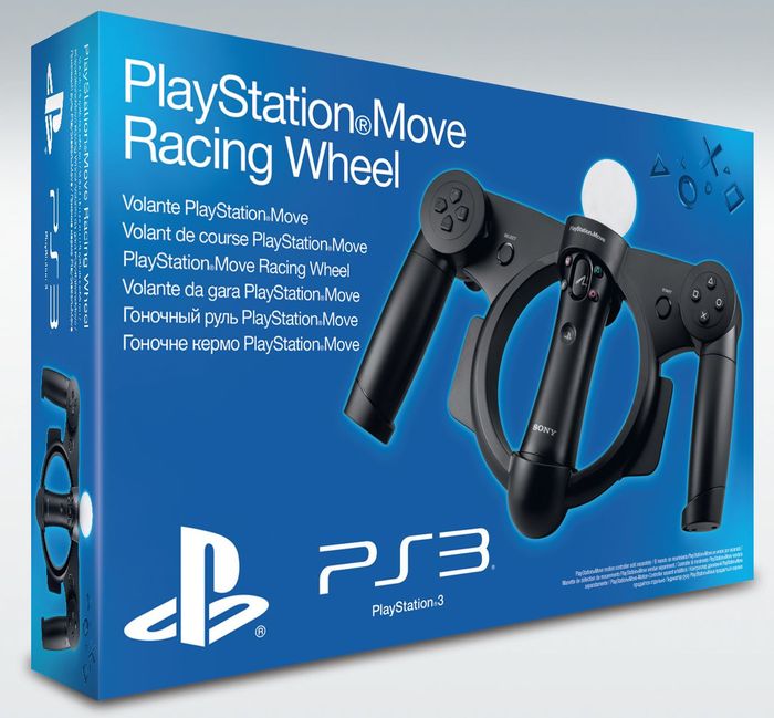 Sony PlayStation Move Racing Wheel - Schwarz - [PS3/PS4]