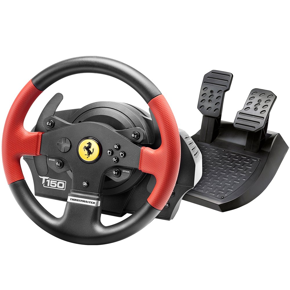 Thrustmaster - TM T150 Ferrari Racing Wheel inkl. Pedale - Schwarz/Rot - [PS4]