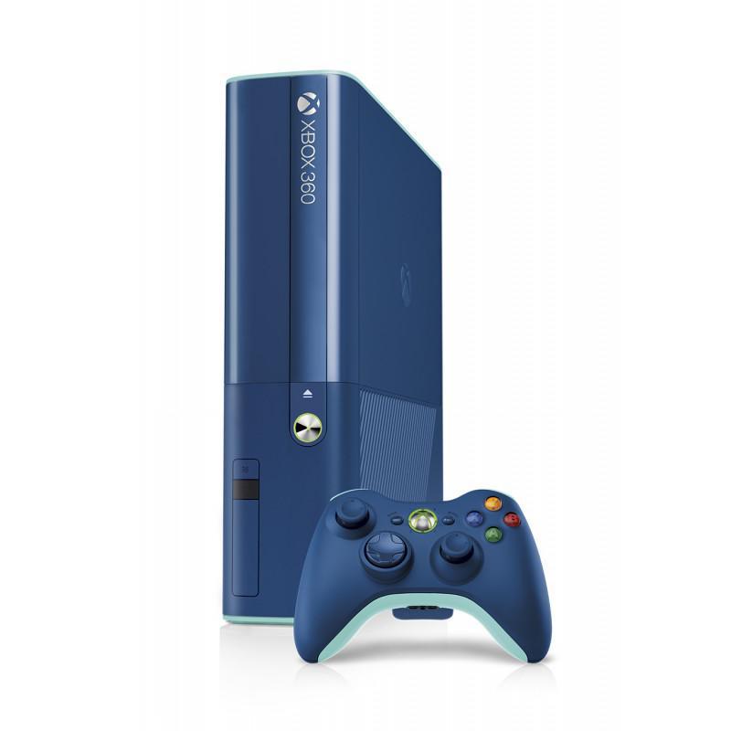 Microsoft Xbox 360 Konsole Slim 500GB [Xbox One Design] inkl. Wireless Controller + Toy Soldiers (DLC) + Max: The Curse of Brotherhood (DLC) - Blau