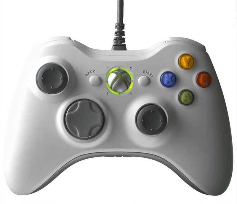 Microsoft Xbox 360 Kabel-Controller - Weiß