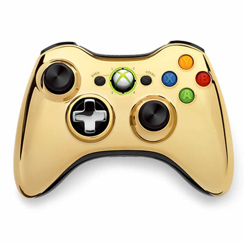 Microsoft Xbox 360 Wireless Controller - Chromgold
