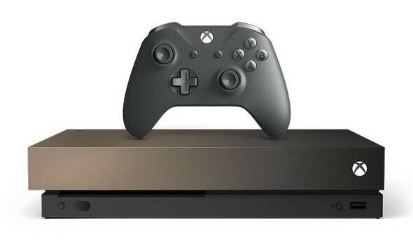 Microsoft Xbox One X - Schwarz - Battlefield V Gold Rush Special Edition Bundle