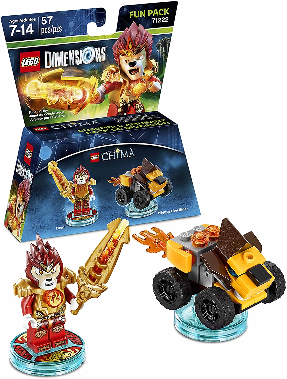 LEGO Dimensions - Fun Pack (71222) - LEGO Chima (Laval, Mighty Lion Rider)