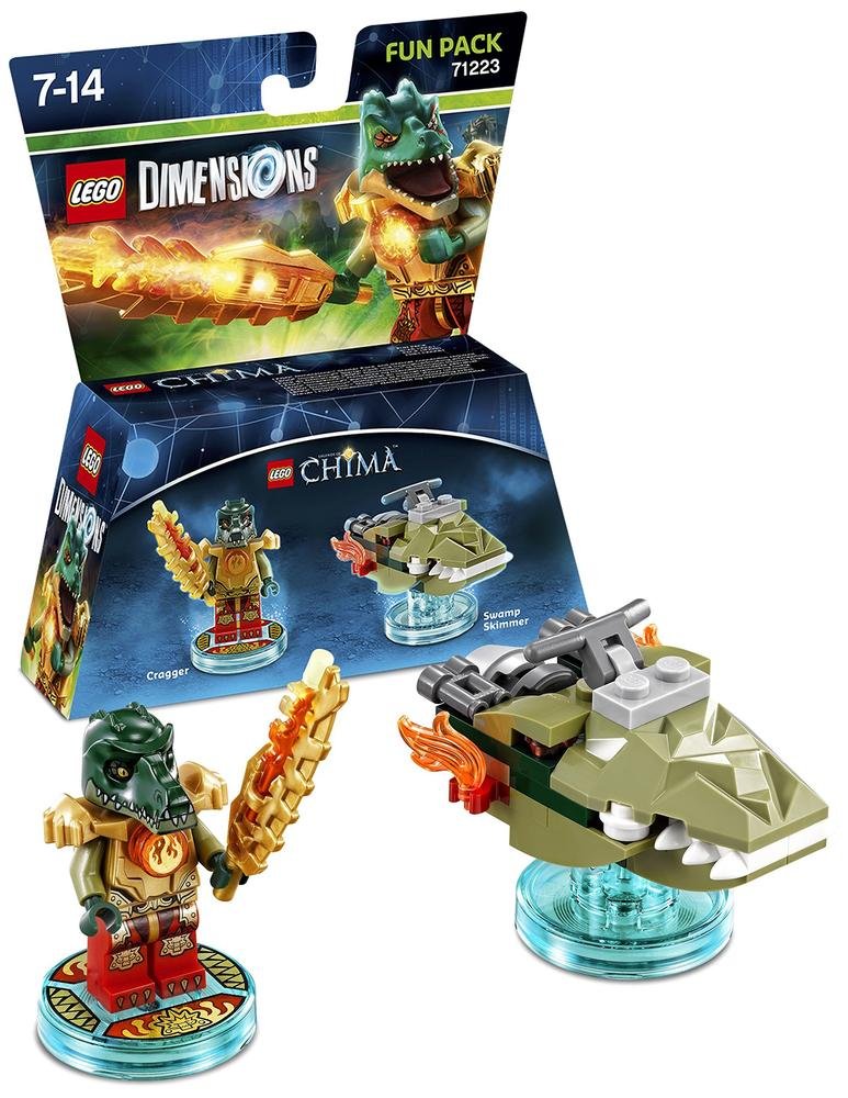 LEGO Dimensions - Fun Pack (71223) - LEGO Chima - (Cragger, Swamp Skimmer)