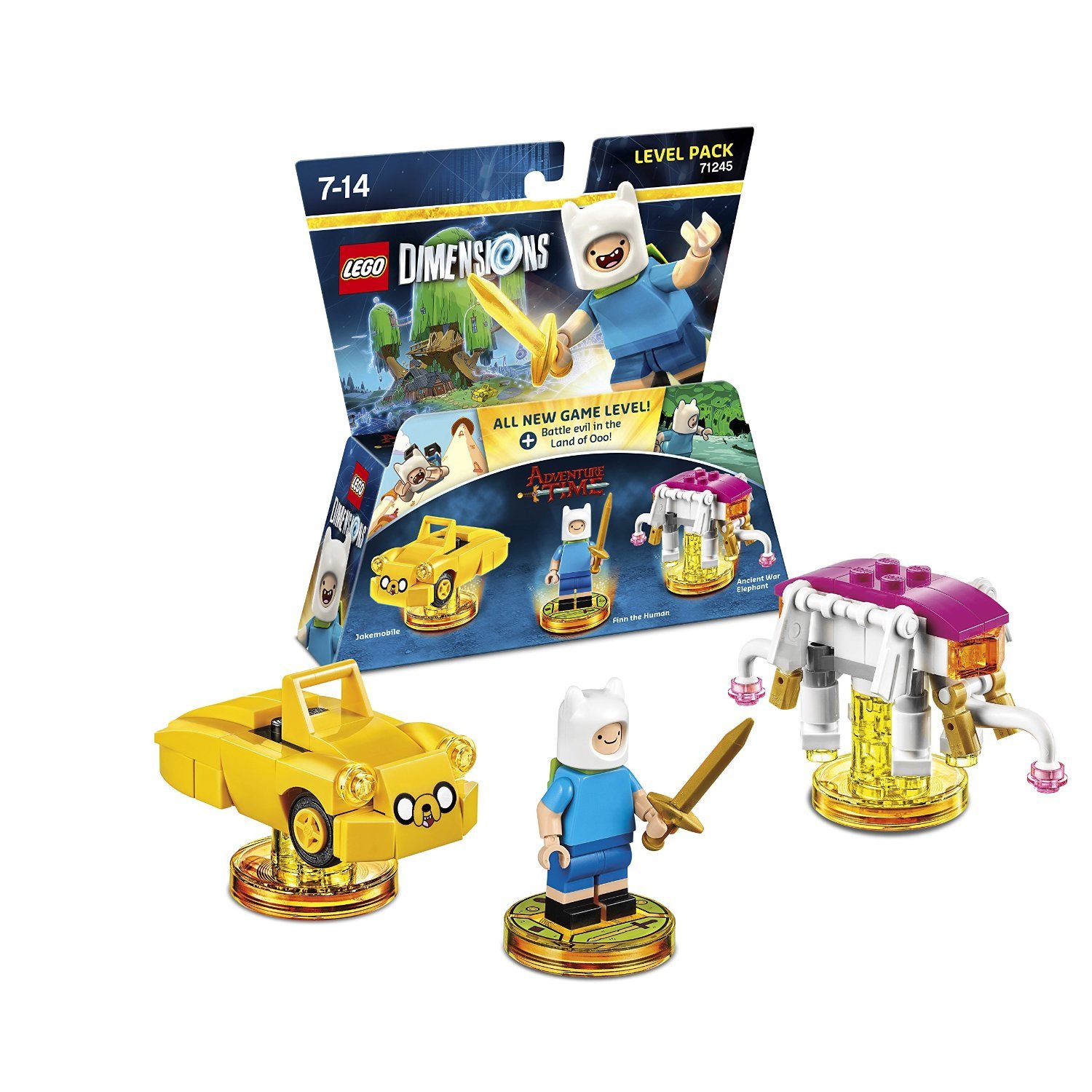 LEGO Dimensions - Level Pack (71245) - Adventure Time (Fin the Human, Ancient War Elephant, Jackmobile)