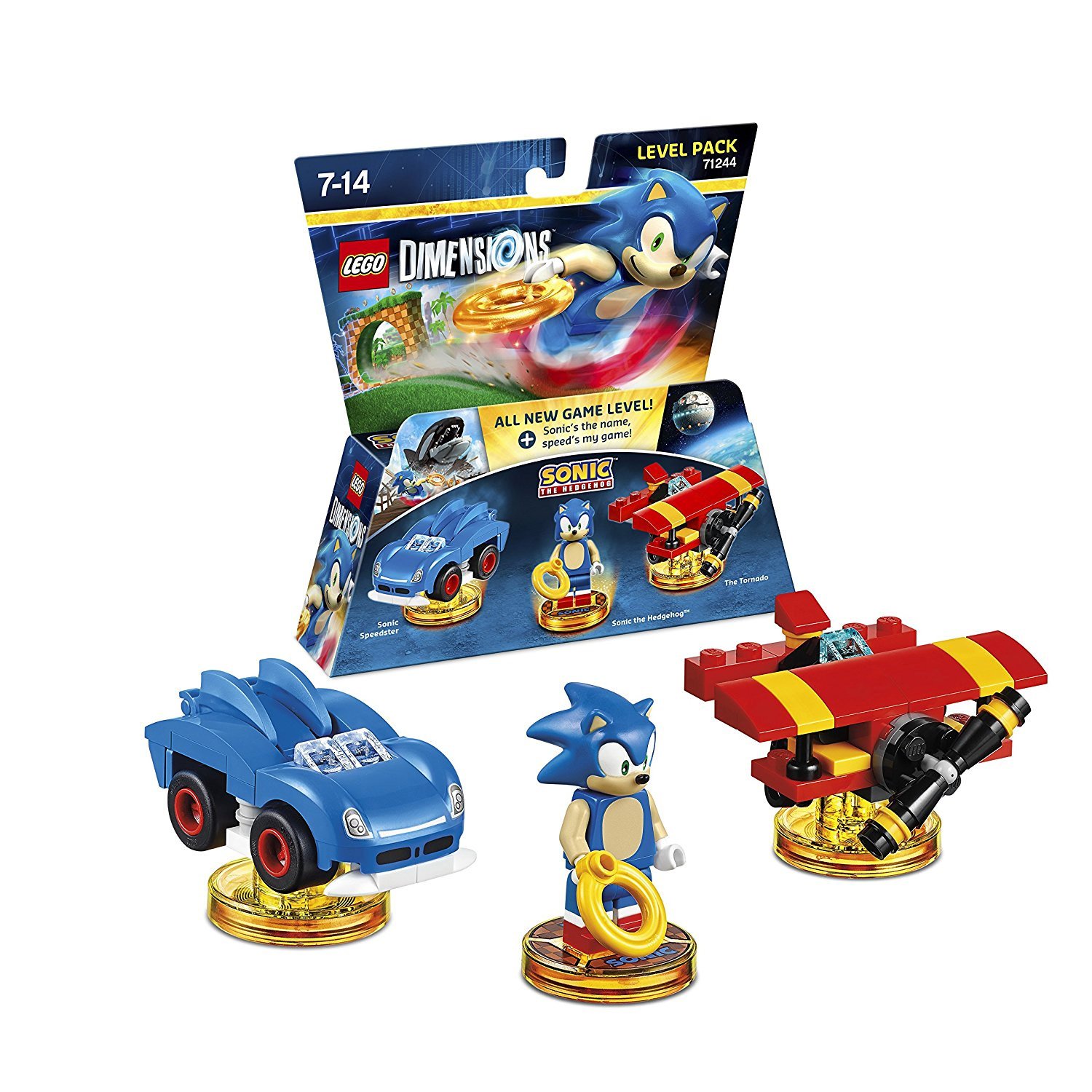 LEGO Dimensions - Level Pack (71244)- Sonic The Hedgehog (Sonic, The Tornado, Sonics Speedster)
