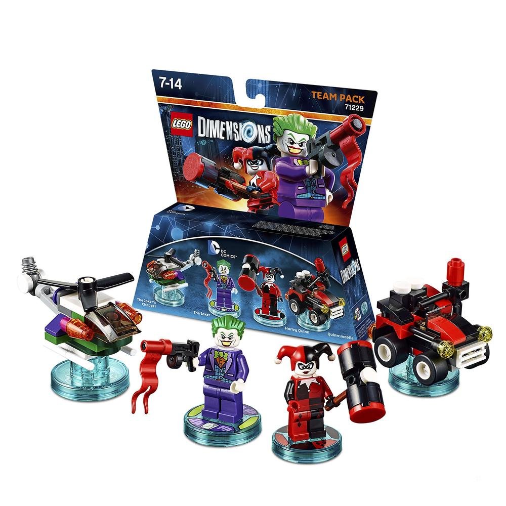 LEGO Dimensions - Team Pack (71299) - DC Comics (Joker, Harley, Joker Copter, Quinn Mobil)