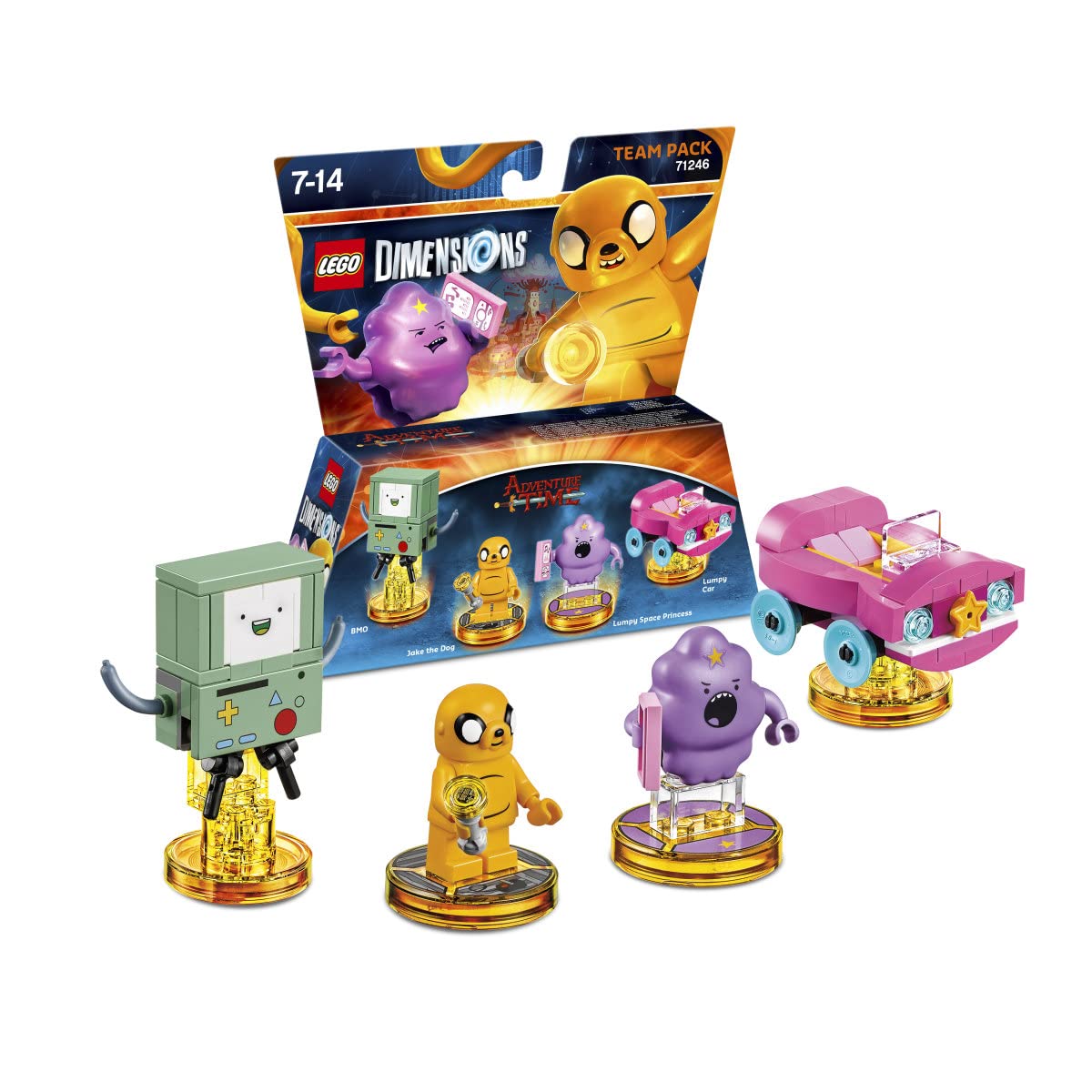 LEGO Dimensions -Team Pack (71246) - Adventure Time (Jake the Dog, BMO, Lumpy Space Princess, Lumpys Car)