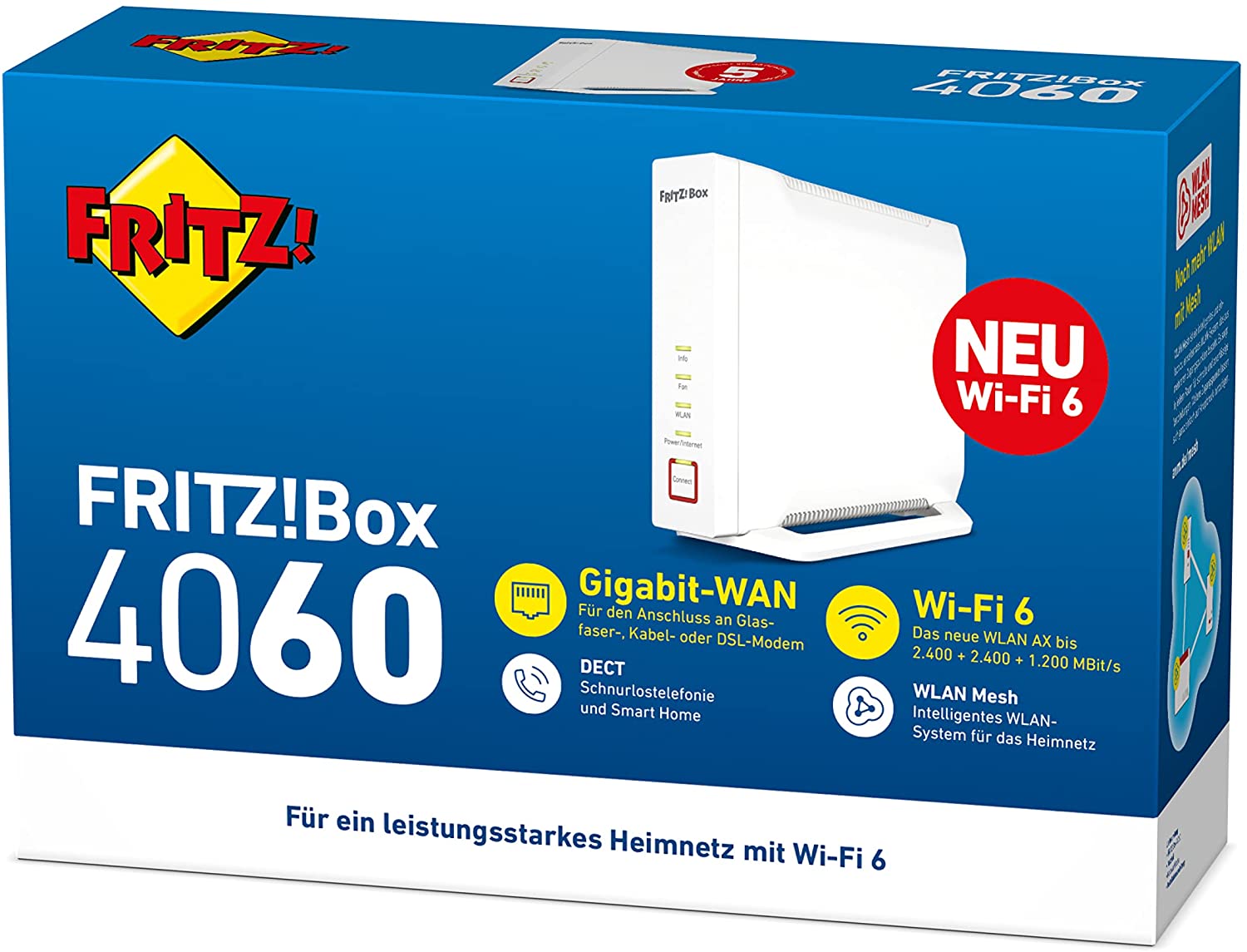 AVM FRITZ!Box 4060 WLAN-Wi-Fi 6 Mesh Router