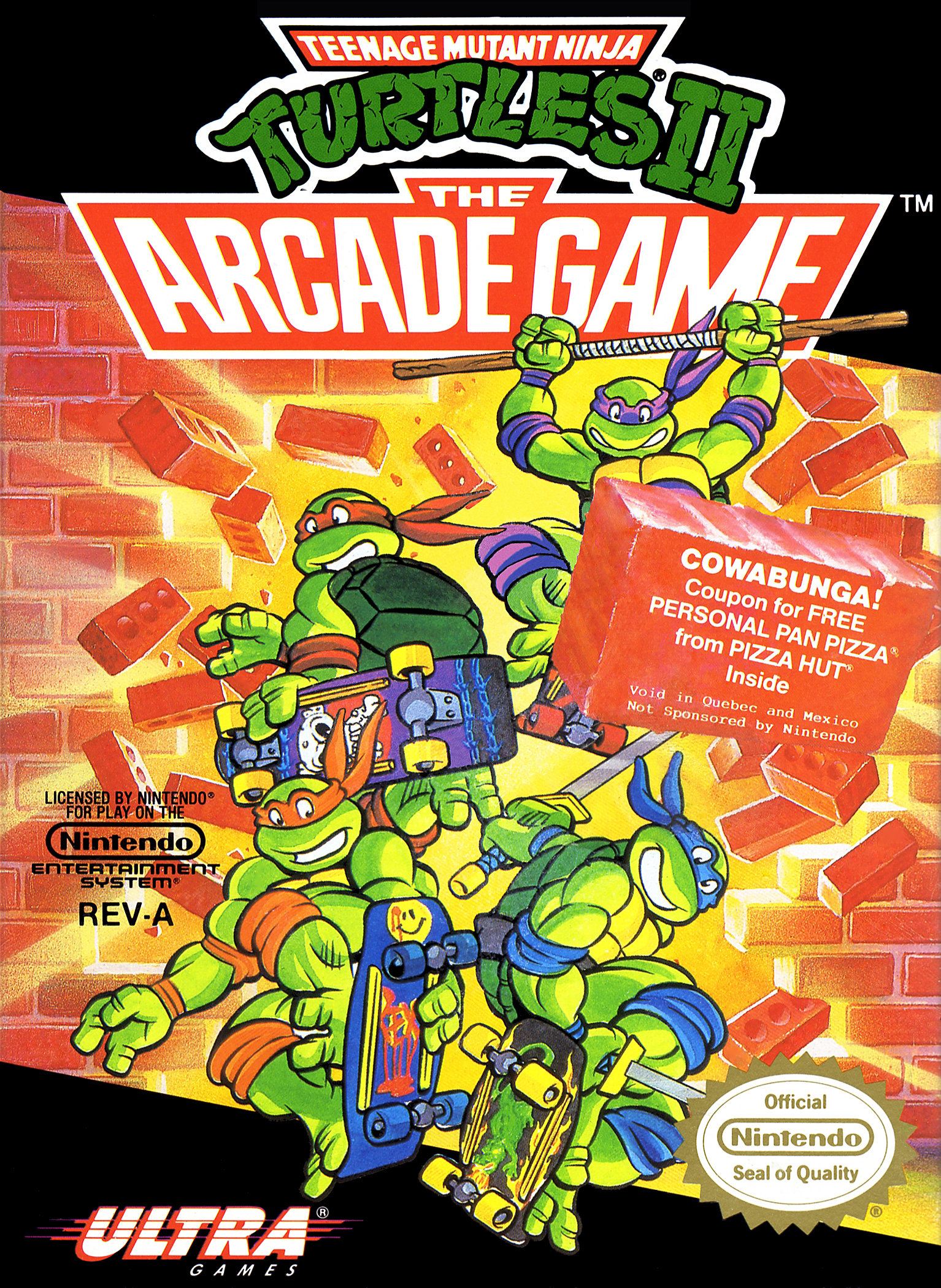 Teenage Mutant Hero Turtles II - [NES]