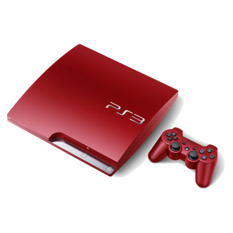 Sony PlayStation 3 Konsole Slim 320GB inkl. DualShock 3 Wireless Controller - Rot