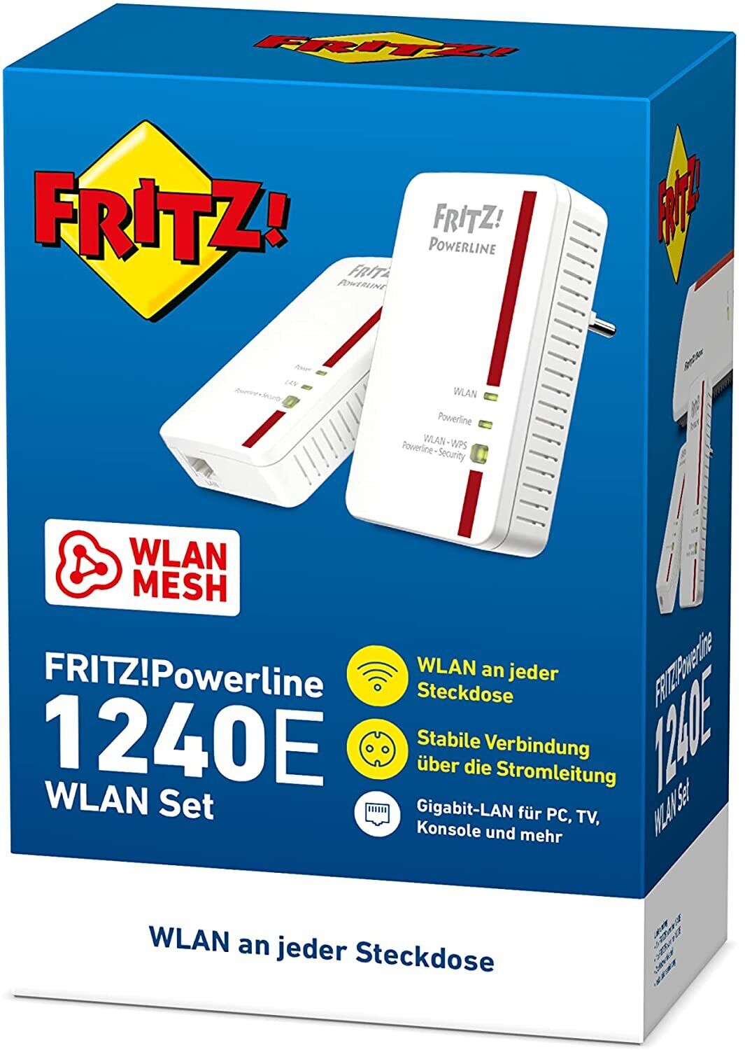 AVM FRITZ!Powerline 1240E/1000E Set - Weiß