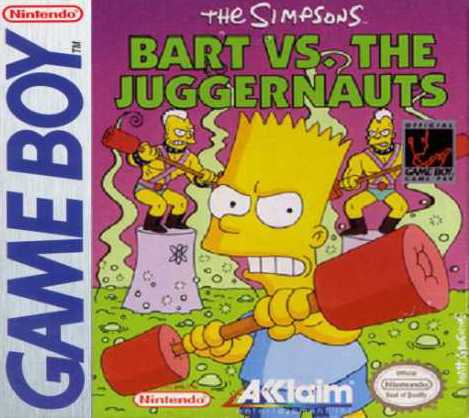 The Simpsons - Bart vs. the Juggernauts - [Game Boy]