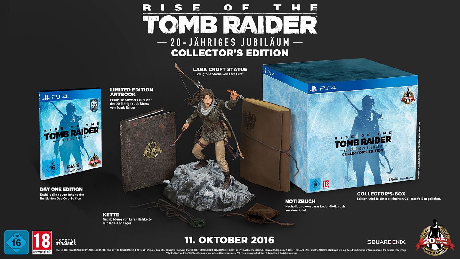 Rise of the Tomb Raider: 20-Jähriges Jubiläum - Collector's Edition - [PS4]
