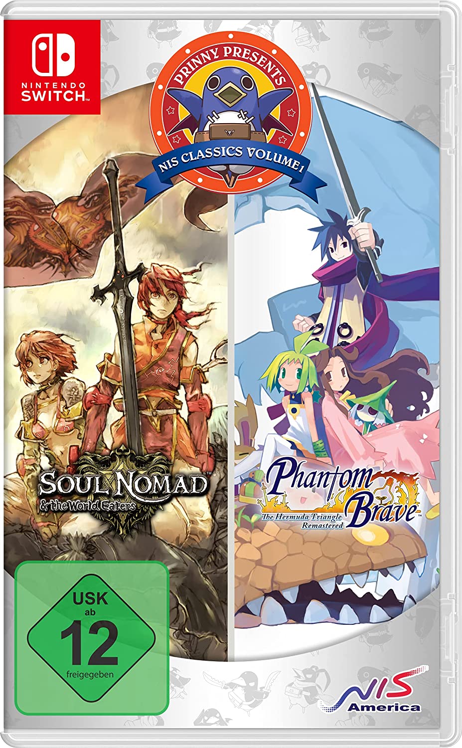 Prinny Presents: NIS Classics Volume 1: Phantom Brave: The Hermuda Triangle Remastered / Soul Nomad & the World Eaters - Deluxe Edition - [Nintendo Switch]