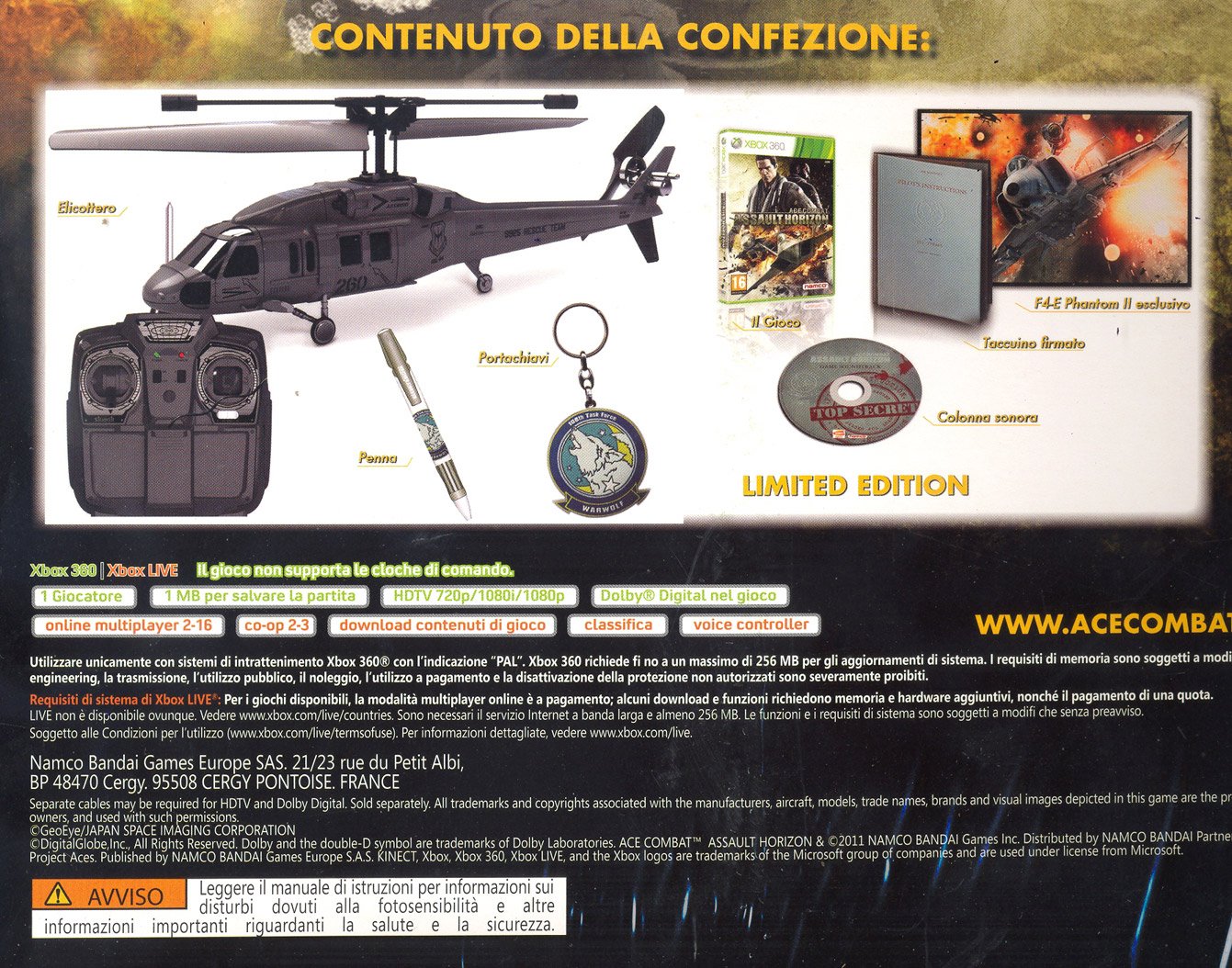Ace Combat: Assault Horizon Helicopter Edition - [Xbox 360]