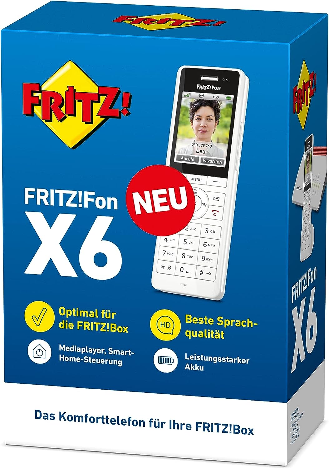 AVM FRITZ!Fon X6 DECT-Komforttelefon - Weiß