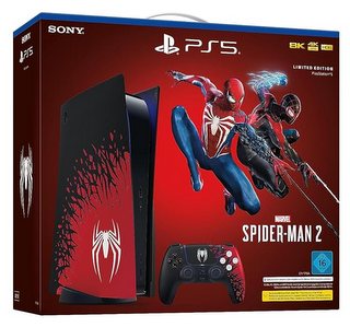 PS5 Konsole - 825GB - (Disc Edition) inkl. PS5 Wireless Controller - Marvel's Spider-Man 2 Limited Edition