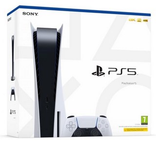 PS5 Konsole - 825GB - (Disc Edition) inkl. PS5 Wireless Controller - Weiß